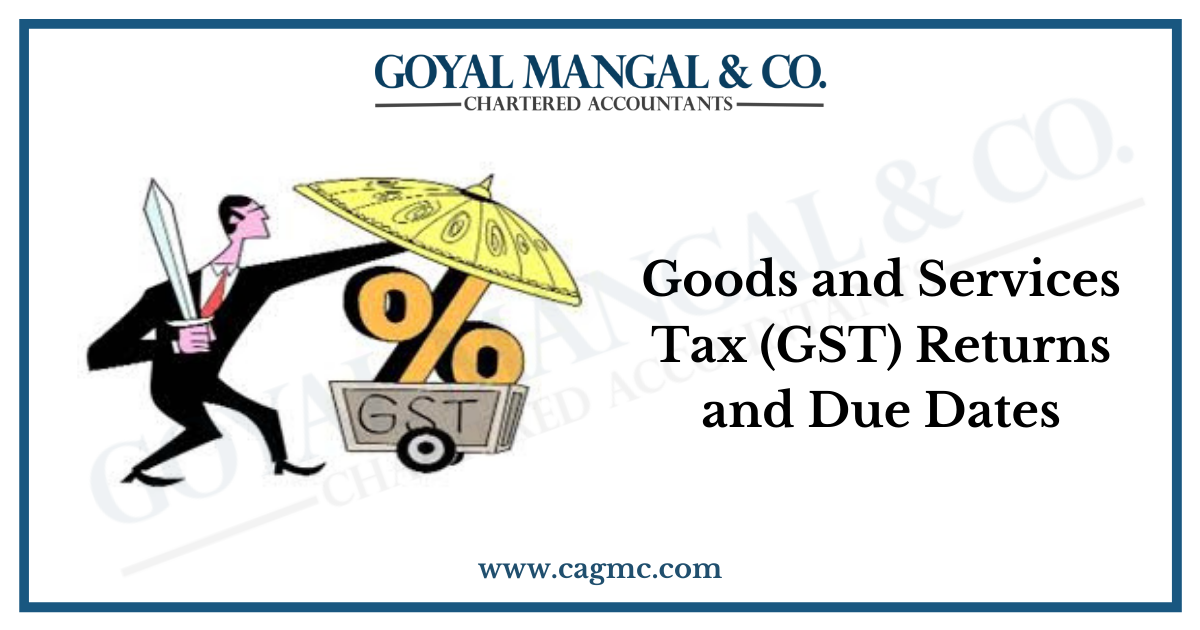 Goods and Services Tax (GST) Returns and Due Dates