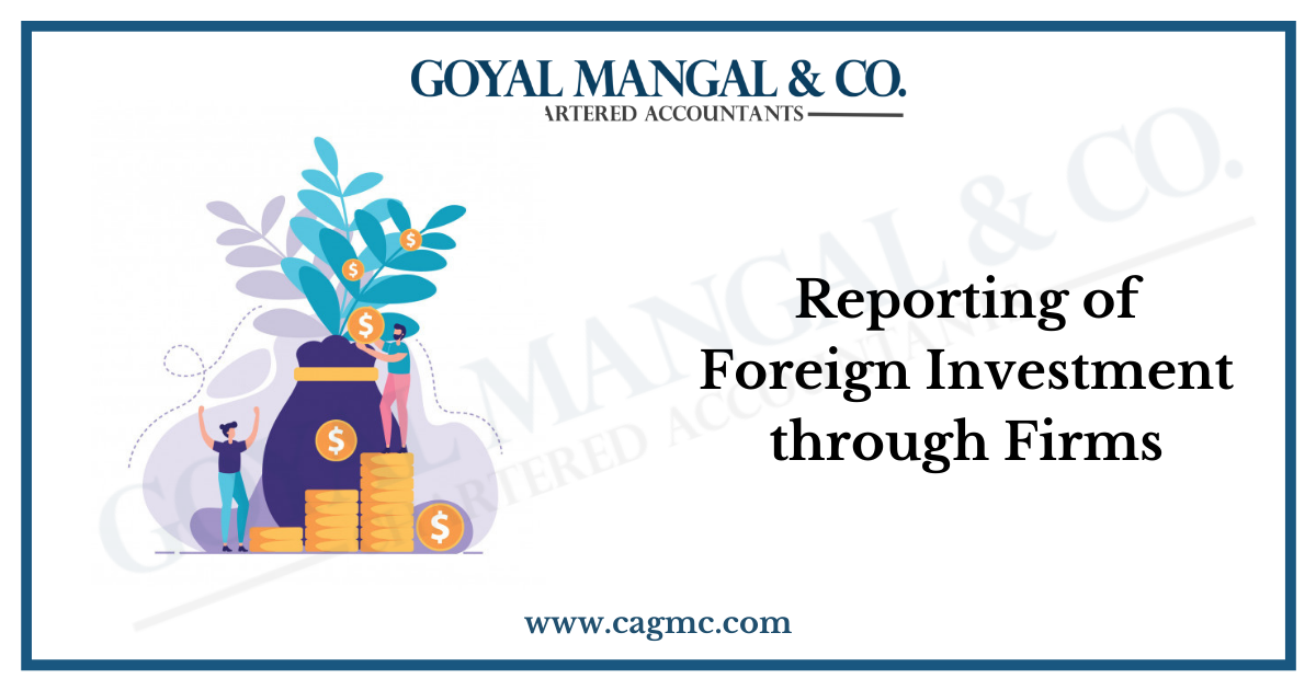 Reporting of Foreign Investment through Firms