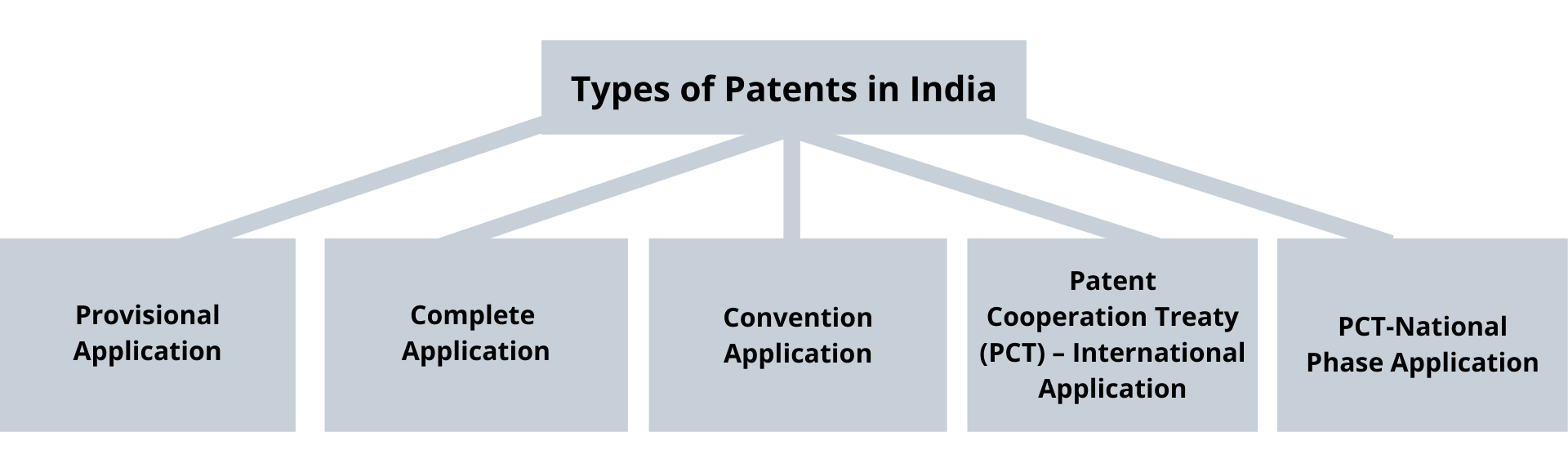 five types of patents in India