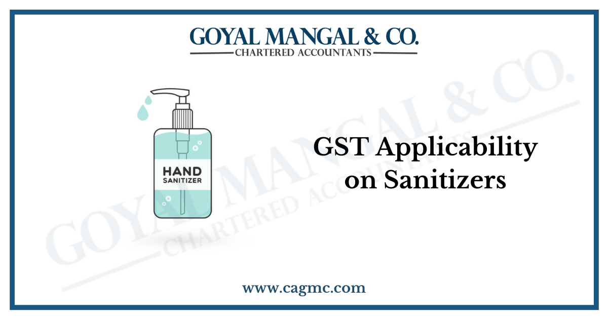 GST Applicability on Sanitizers
