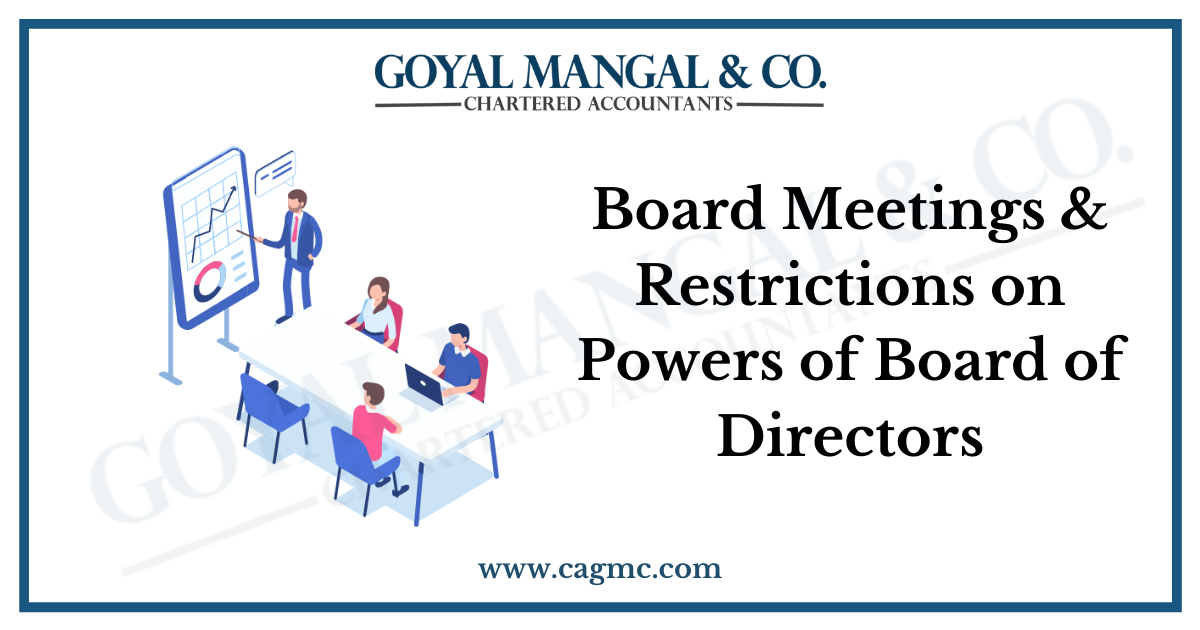 Board Meetings & Restrictions on Powers of Board of Directors