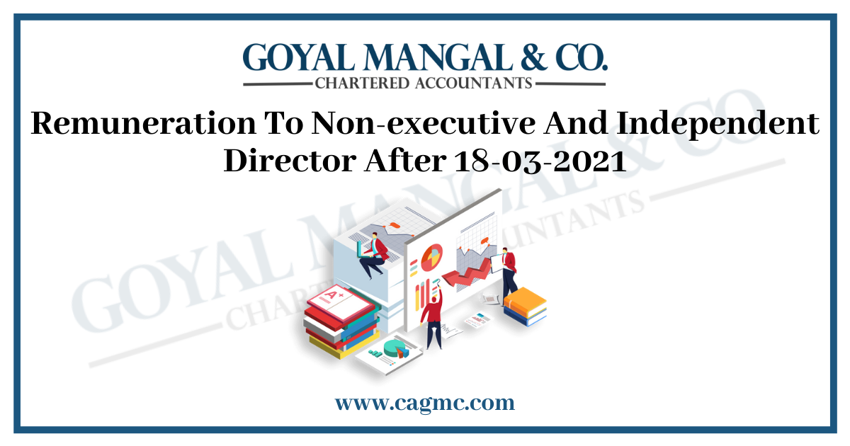 Remuneration To Non-executive And Independent Director After 18-03-2021