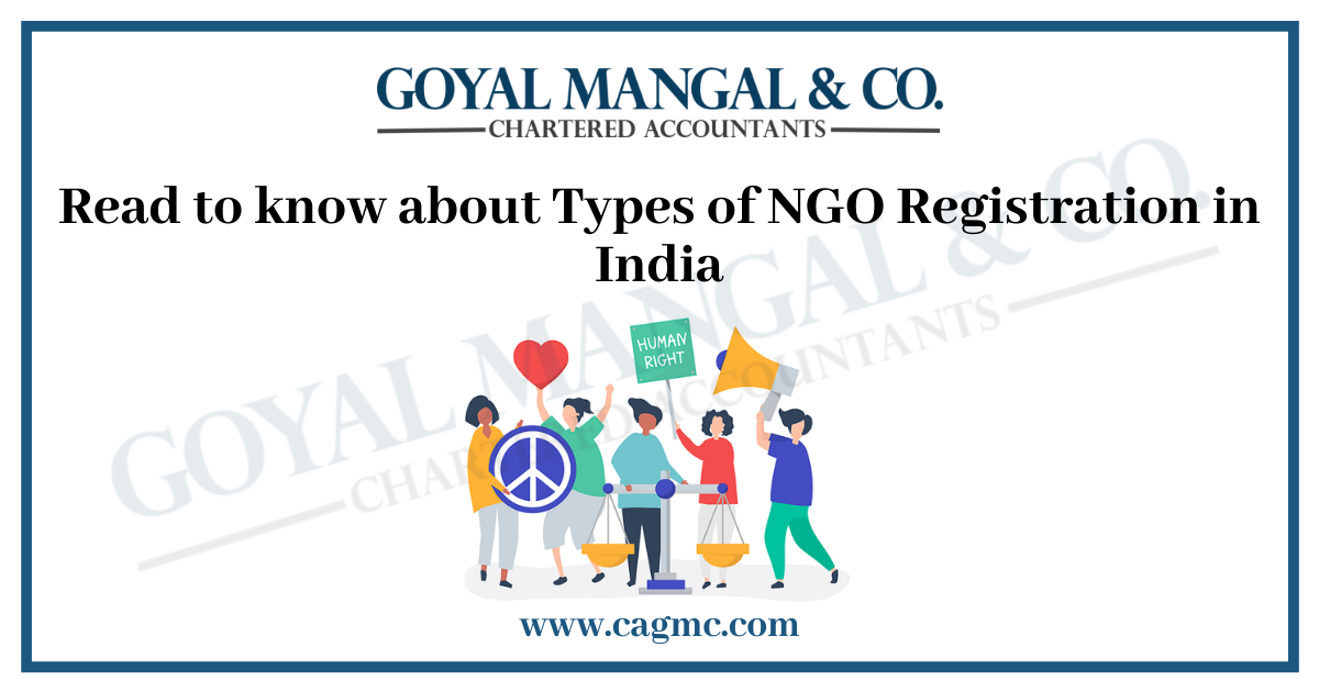 Read to know about Types of NGO Registration in India