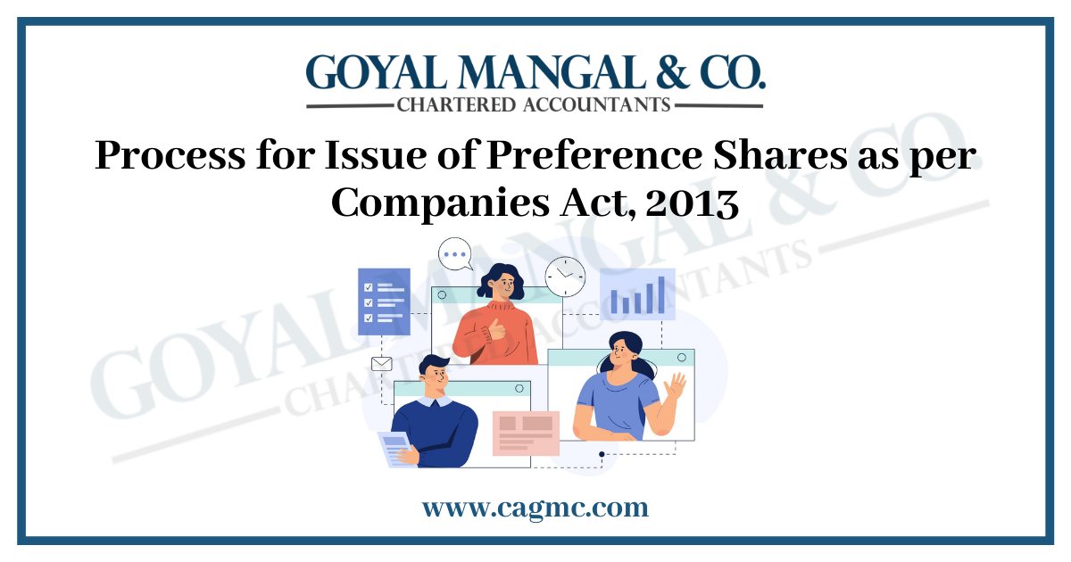 Process for Issue of Preference Shares as per Companies Act, 2013