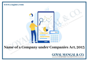 Name of a Company under Companies Act, 2013