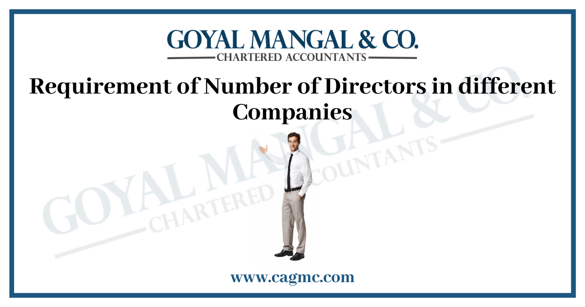 Requirement of Number of Directors in different Companies
