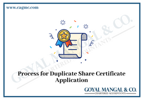 Process for Duplicate Share Certificate Application