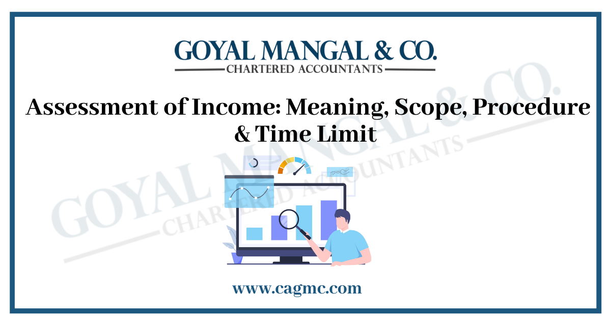 Meaning/Scope/Procedure & Time Limit of Assessment of Income