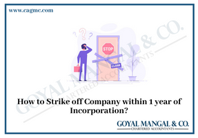 How to Strike off Company within 1 year of Incorporation