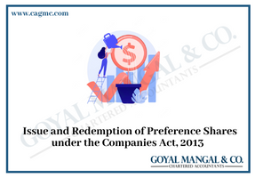 Issue and Redemption of Preference Shares under the Companies Act 2013