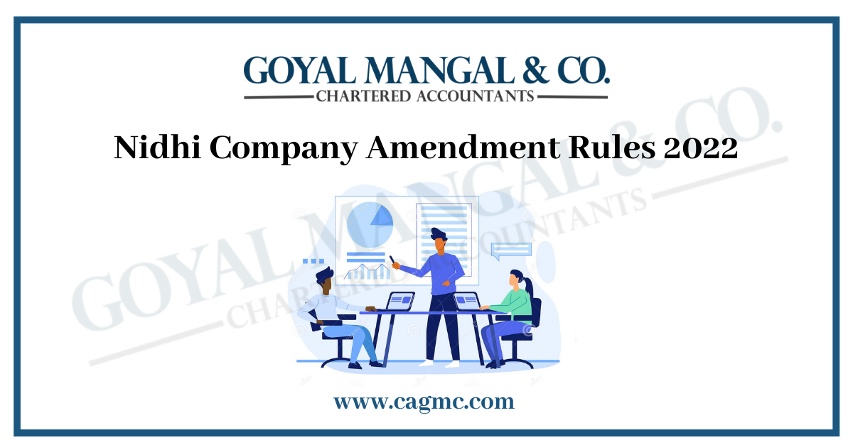 Nidhi Company Amendment Rules 2022 