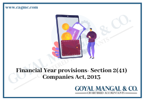 Financial Year provisions