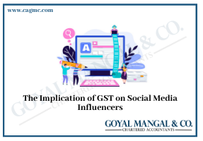 GST on Social Media Influencers