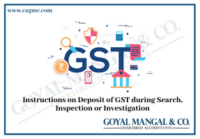 GST deposit during search