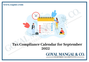 Tax Compliance Calendar for September 2022