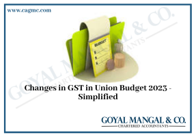 Changes in GST in Union Budget 2023
