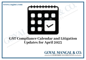 GST Compliance Calendar for April 2023