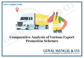 Comparative Analysis of Various Export Promotion Schemes