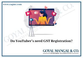 GST registration is required by Youtubers