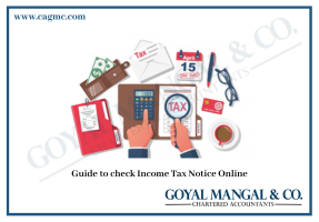check Income Tax Notice Online