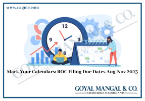 Mark Your Calendars: ROC Filing Due Dates Aug-Nov 2023