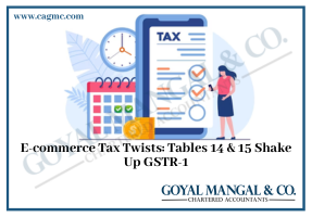 E-commerce Tax Twists: Tables 14 & 15 Shake Up GSTR-1