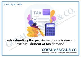Understanding the provision of remission and extinguishment of tax demand